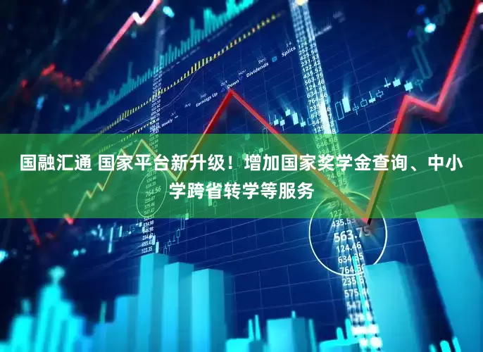 国融汇通 国家平台新升级！增加国家奖学金查询、中小学跨省转学等服务