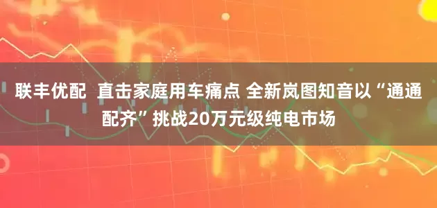 联丰优配  直击家庭用车痛点 全新岚图知音以“通通配齐”挑战20万元级纯电市场